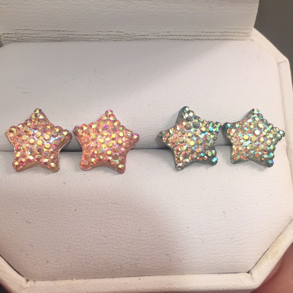 2pair little girls earrings